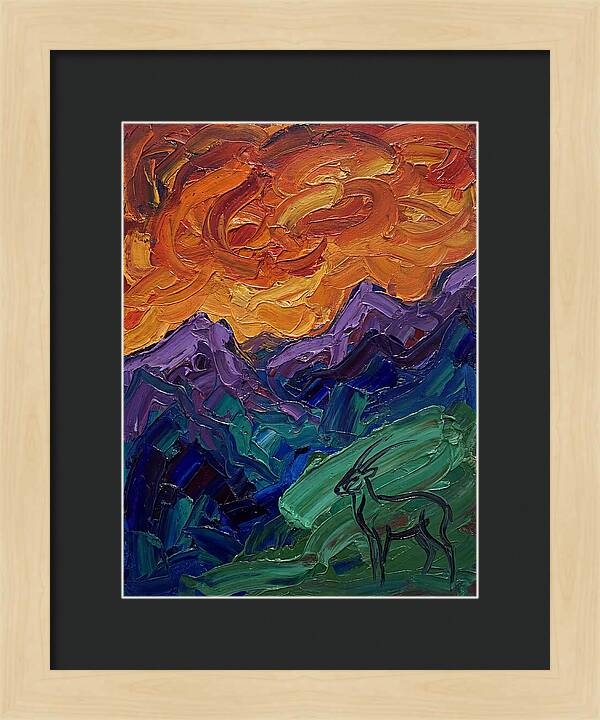 Saola In Expressionist Landscape