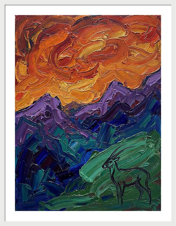 Saola In Expressionist Landscape