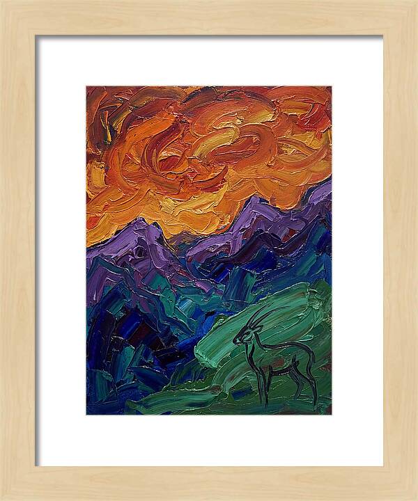 Saola In Expressionist Landscape