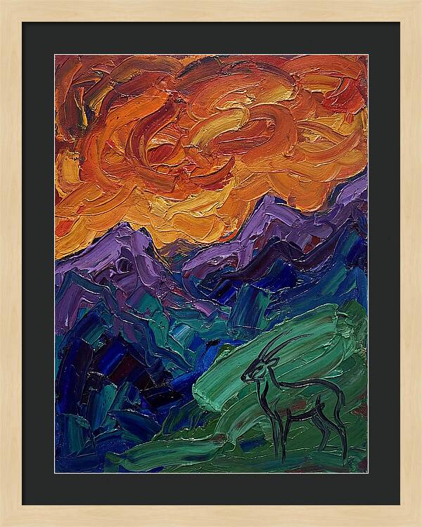 Saola In Expressionist Landscape