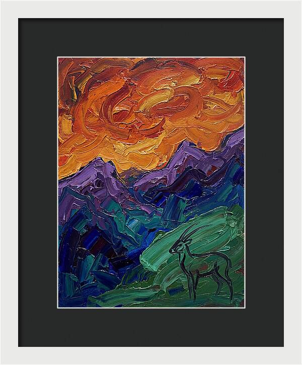 Saola In Expressionist Landscape