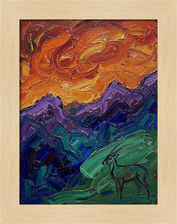 Saola In Expressionist Landscape