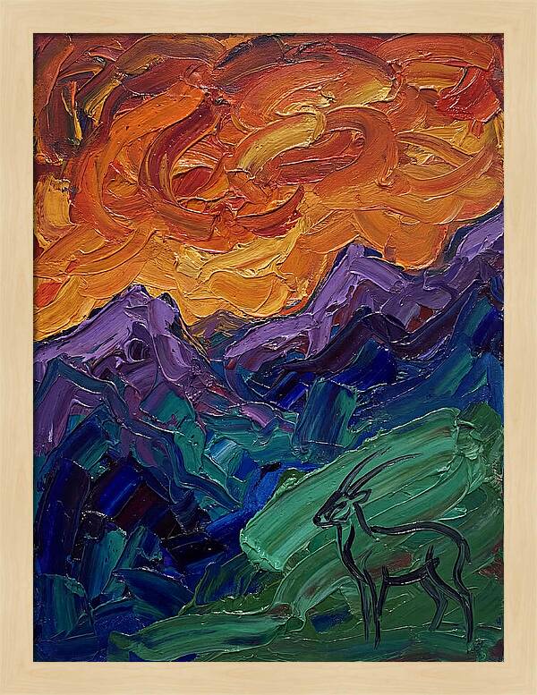 Saola In Expressionist Landscape