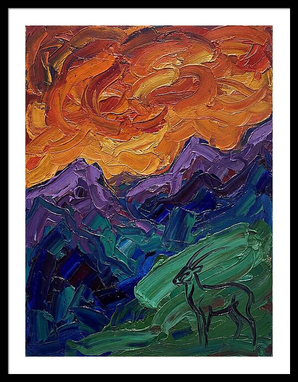 Saola In Expressionist Landscape