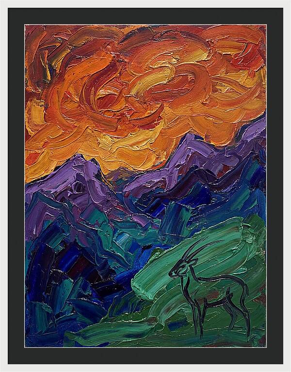 Saola In Expressionist Landscape