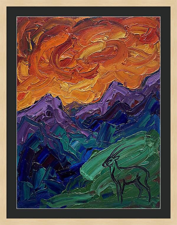 Saola In Expressionist Landscape