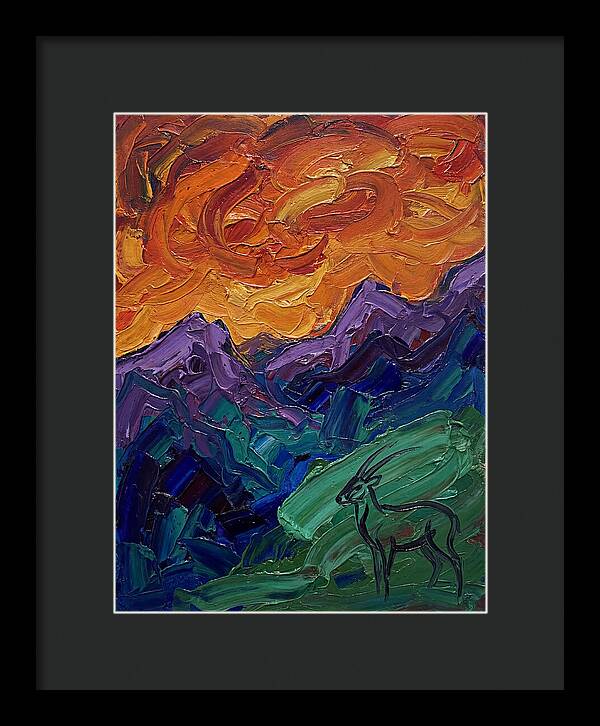 Saola In Expressionist Landscape