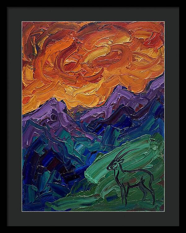 Saola In Expressionist Landscape