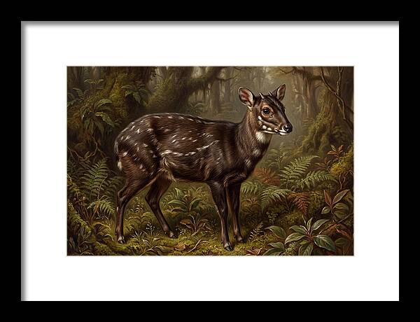 Saola In Lush Forest