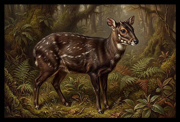 Saola In Lush Forest
