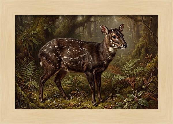 Saola In Lush Forest