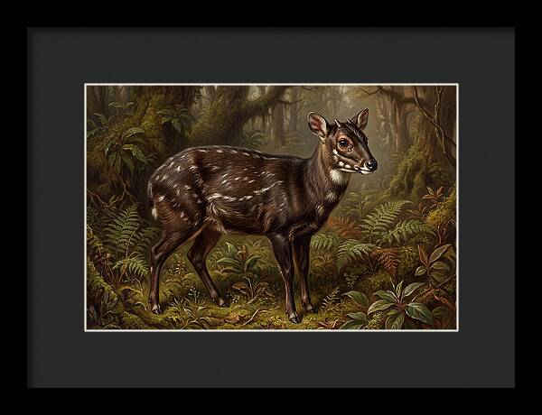 Saola In Lush Forest