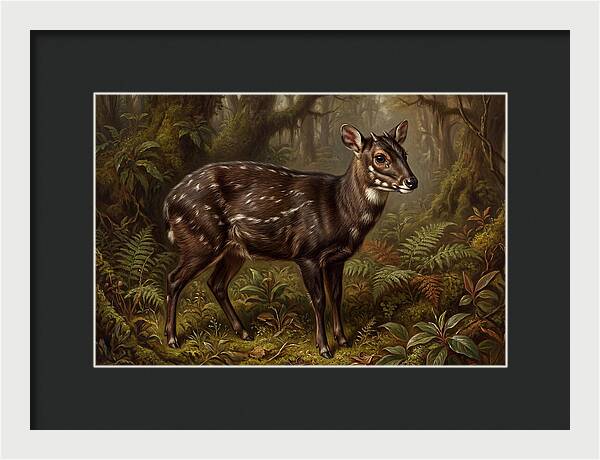 Saola In Lush Forest