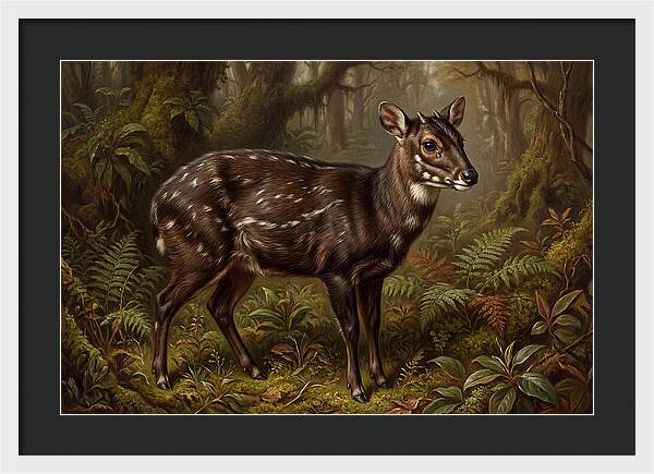 Saola In Lush Forest