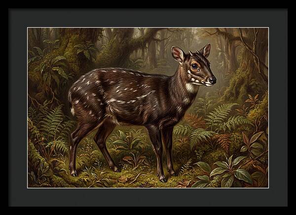 Saola In Lush Forest