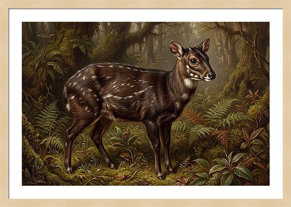 Saola In Lush Forest