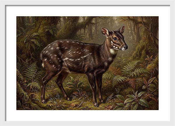 Saola In Lush Forest
