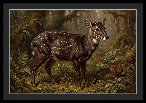 Saola In Lush Forest