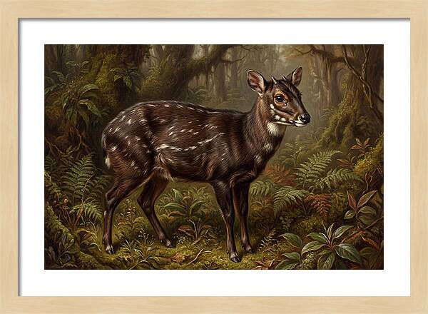 Saola In Lush Forest