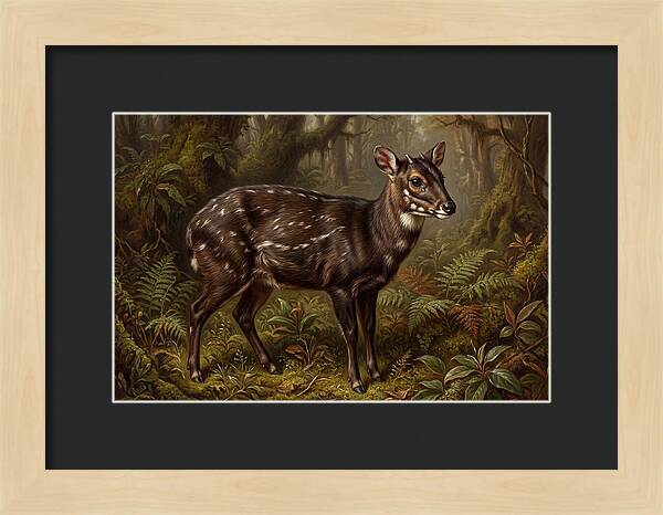 Saola In Lush Forest
