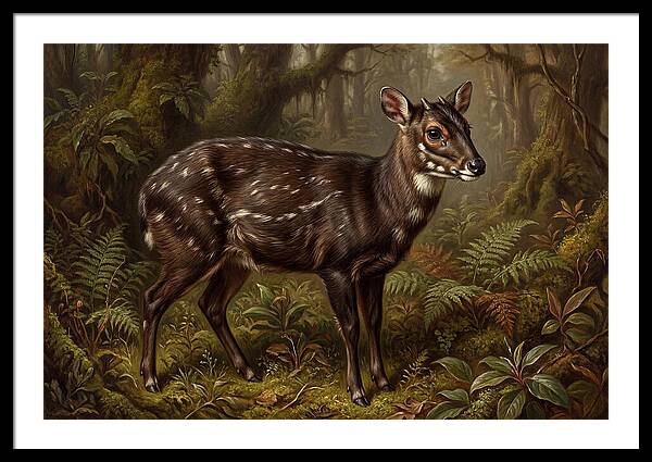 Saola In Lush Forest