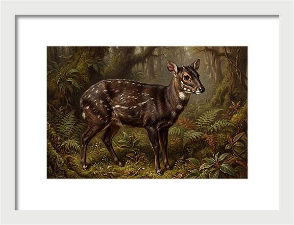 Saola In Lush Forest