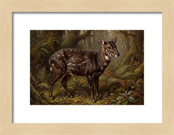 Saola In Lush Forest