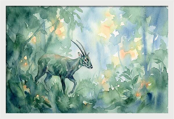 Saola In Lush Greenery