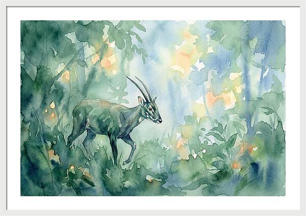 Saola In Lush Greenery