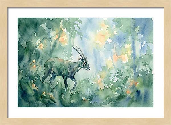 Saola In Lush Greenery
