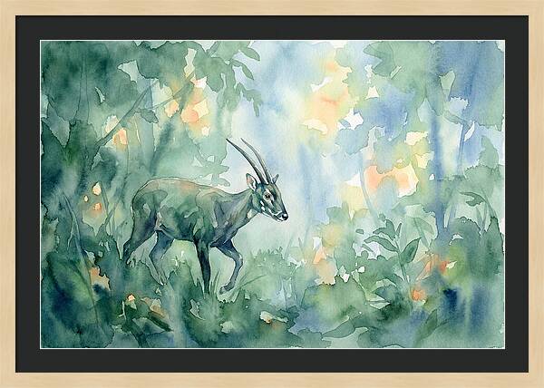 Saola In Lush Greenery