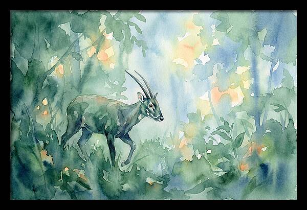 Saola In Lush Greenery