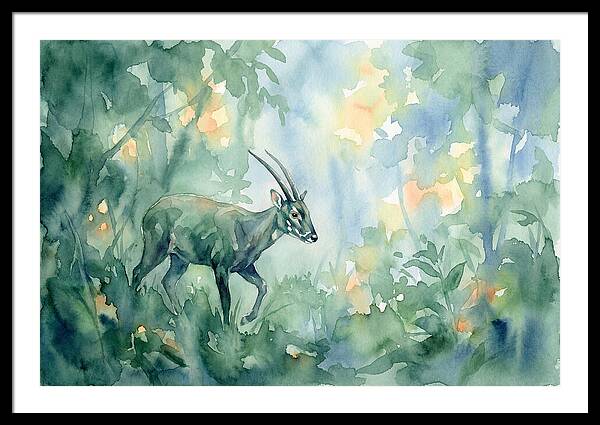 Saola In Lush Greenery