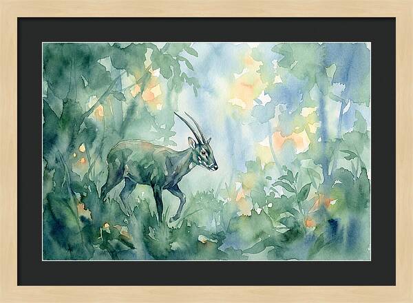 Saola In Lush Greenery