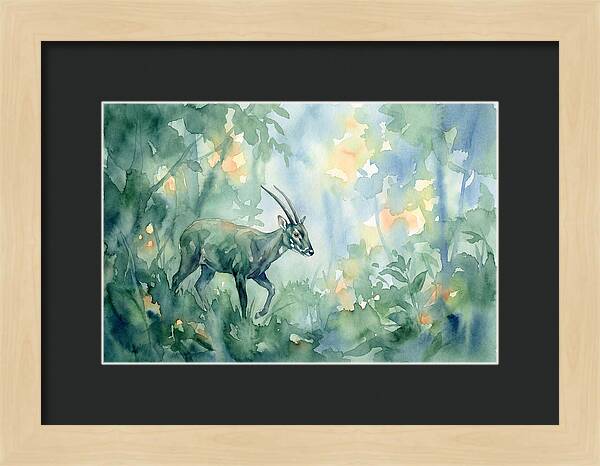 Saola In Lush Greenery