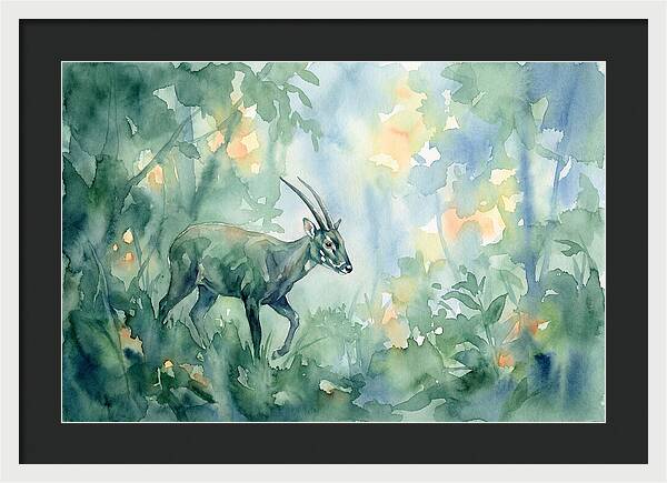 Saola In Lush Greenery