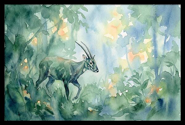 Saola In Lush Greenery
