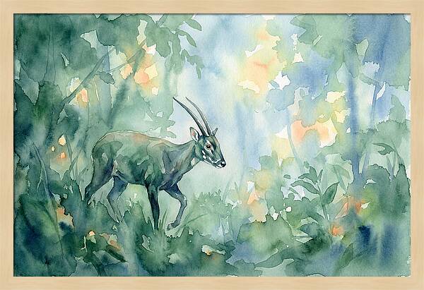 Saola In Lush Greenery