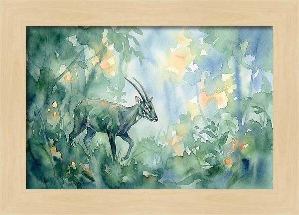 Saola In Lush Greenery