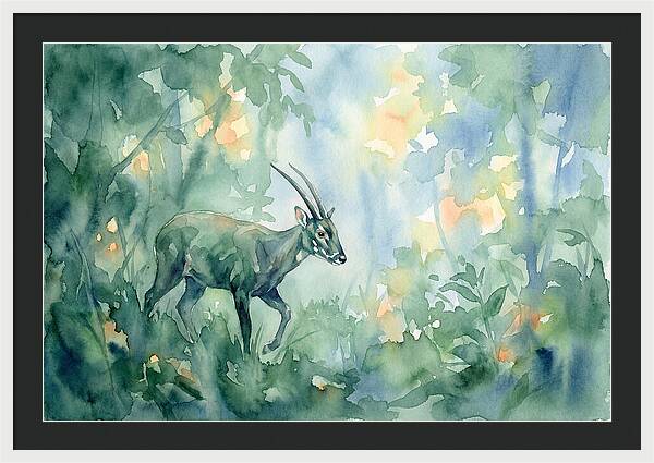 Saola In Lush Greenery