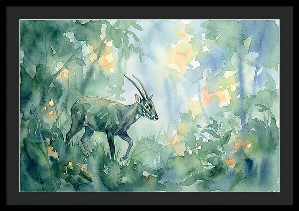 Saola In Lush Greenery