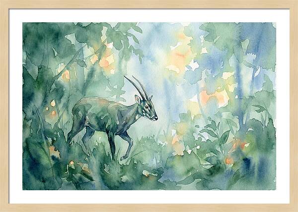 Saola In Lush Greenery