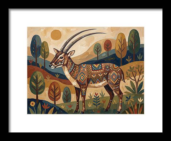 Saola In Vibrant Landscape