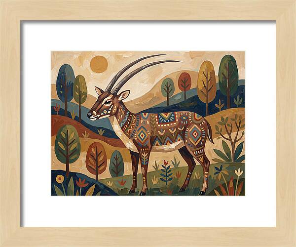 Saola In Vibrant Landscape