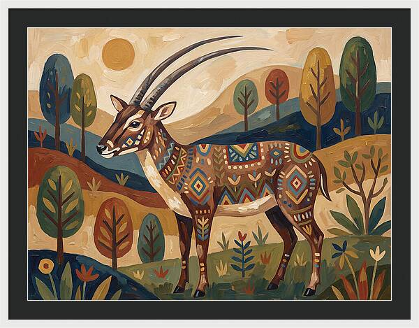 Saola In Vibrant Landscape