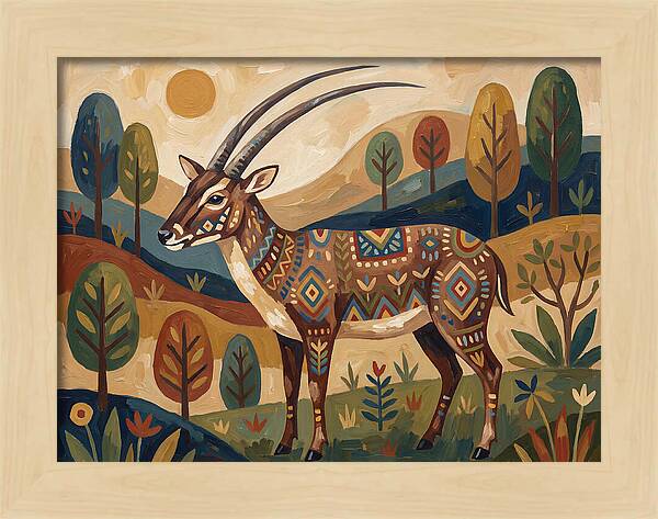 Saola In Vibrant Landscape