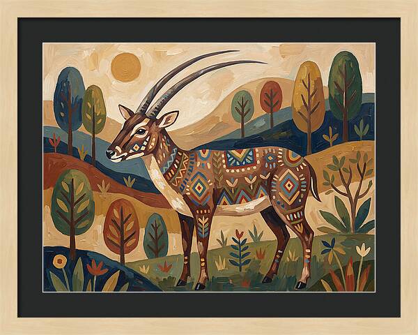 Saola In Vibrant Landscape