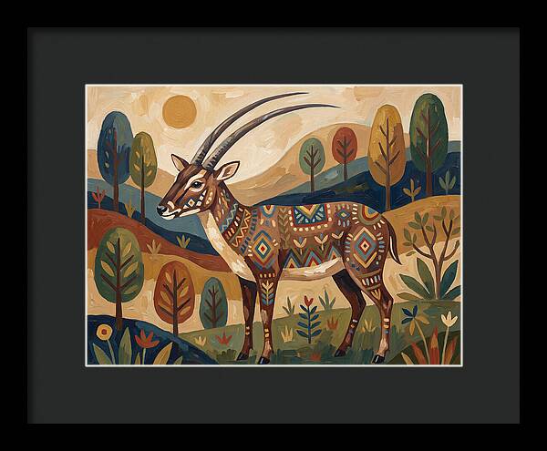 Saola In Vibrant Landscape