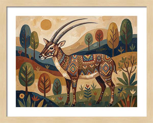 Saola In Vibrant Landscape