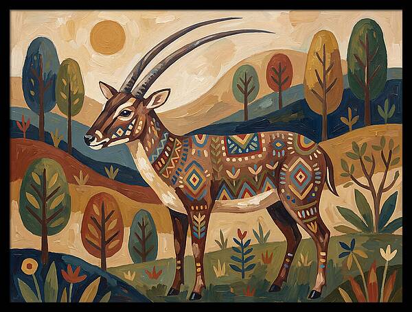 Saola In Vibrant Landscape